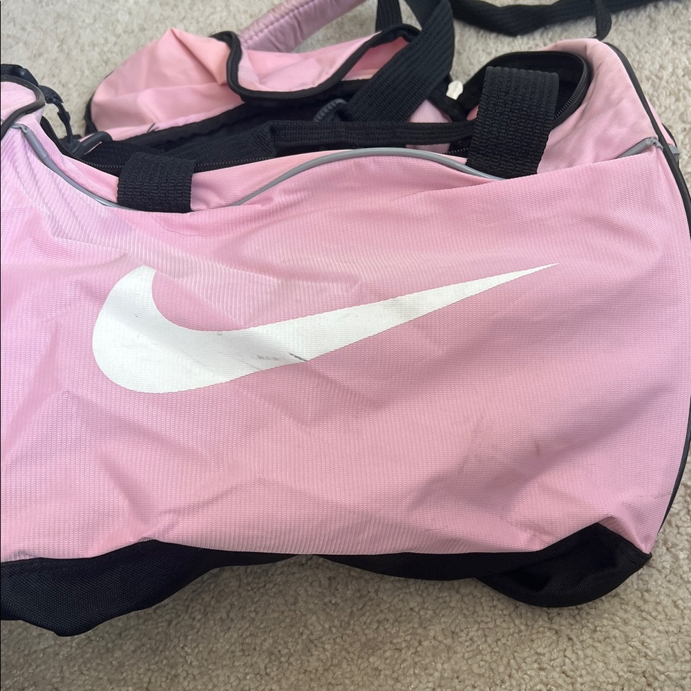 Nike Pink and Black Sports Bag